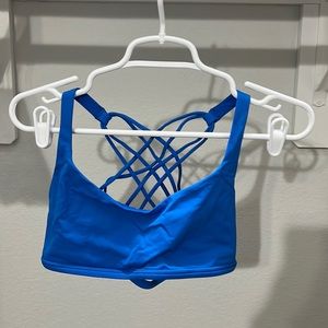 Blue Lululemon - Free to Be Wild Bra - Size 10